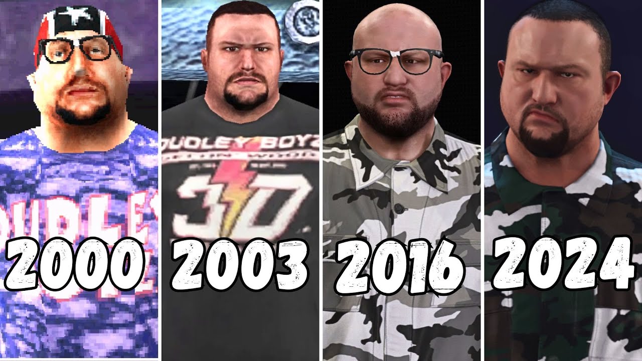 Evolution of Bubba Ray Dudley Entrance 2000 -2024 - WWE Games
