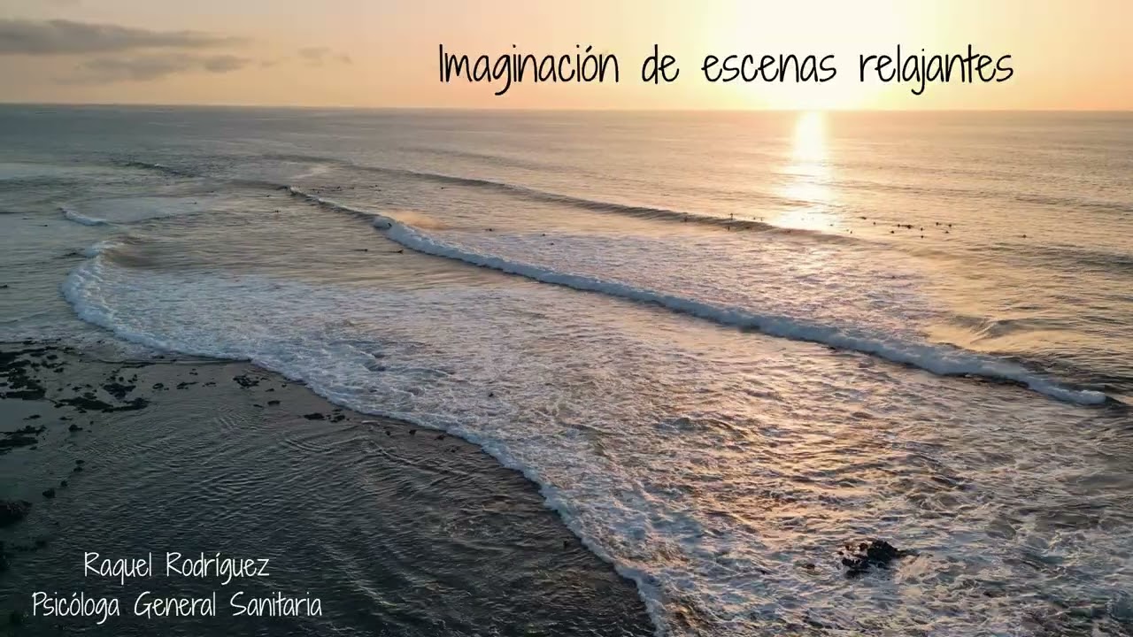 Imaginación guiada de escenas para la relajación: la playa