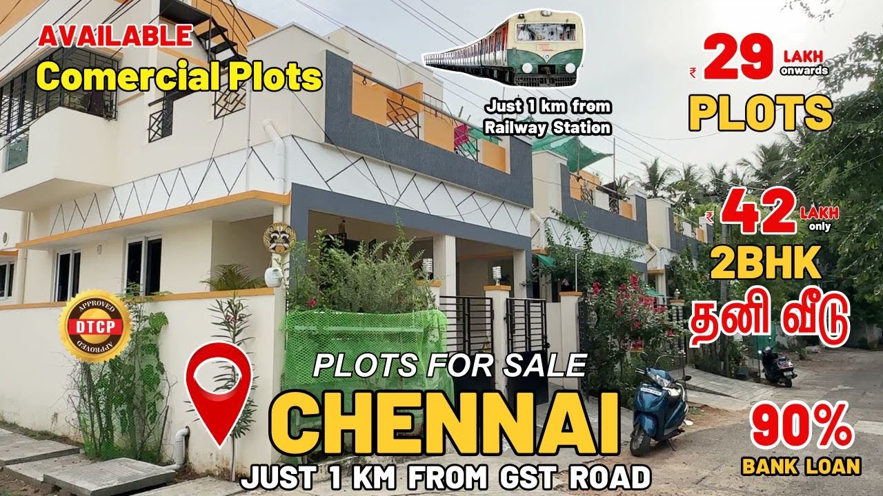 Individual House for sale in Chennai | Just 1 km from Railway Station | Plots in Maraimalai Nagar