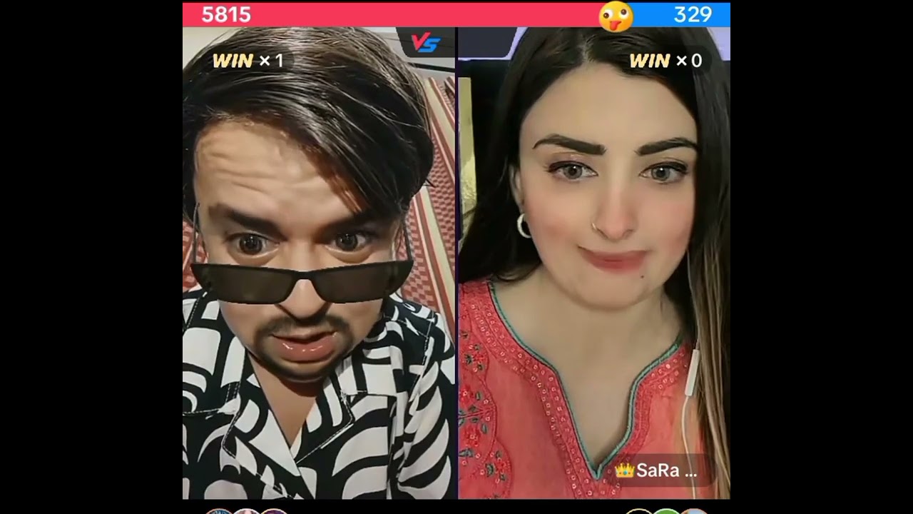 Waseem funny tik tok live with sara 🧐