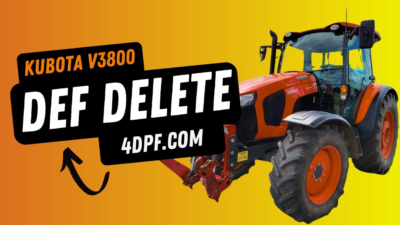 Комплект для удаления сажевого фильтра и фильтра DEF Kubota Plug and Play Kubota V3800