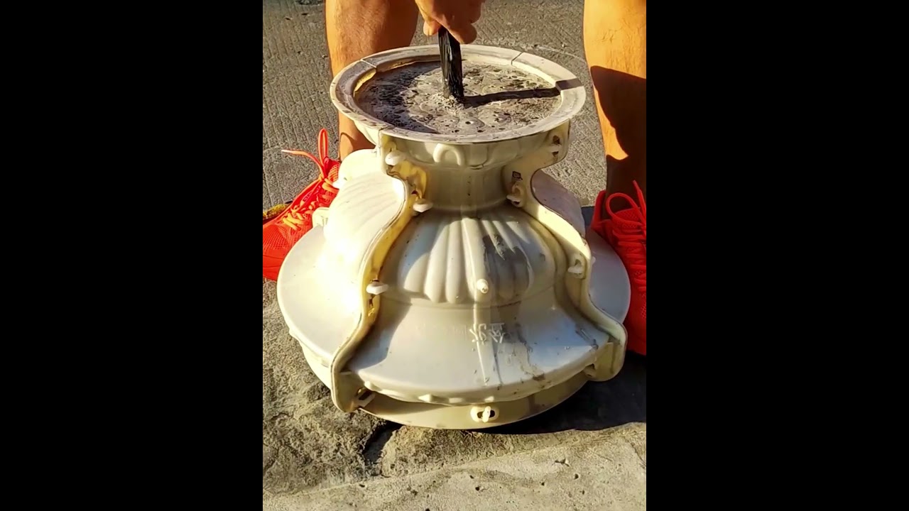 Round cement pot mold- Good tools and machinery make work easy