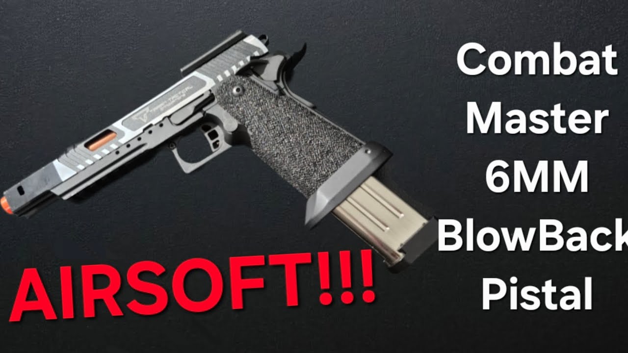 Review of Combat Master airsoft pistol and how to use.
