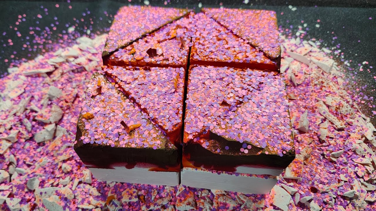 Dyed Chalk Blocks I Plain Chalk Blocks I Crispy Chalk Shavings I ASMR | Oddly Satisfying #asmr #fyp