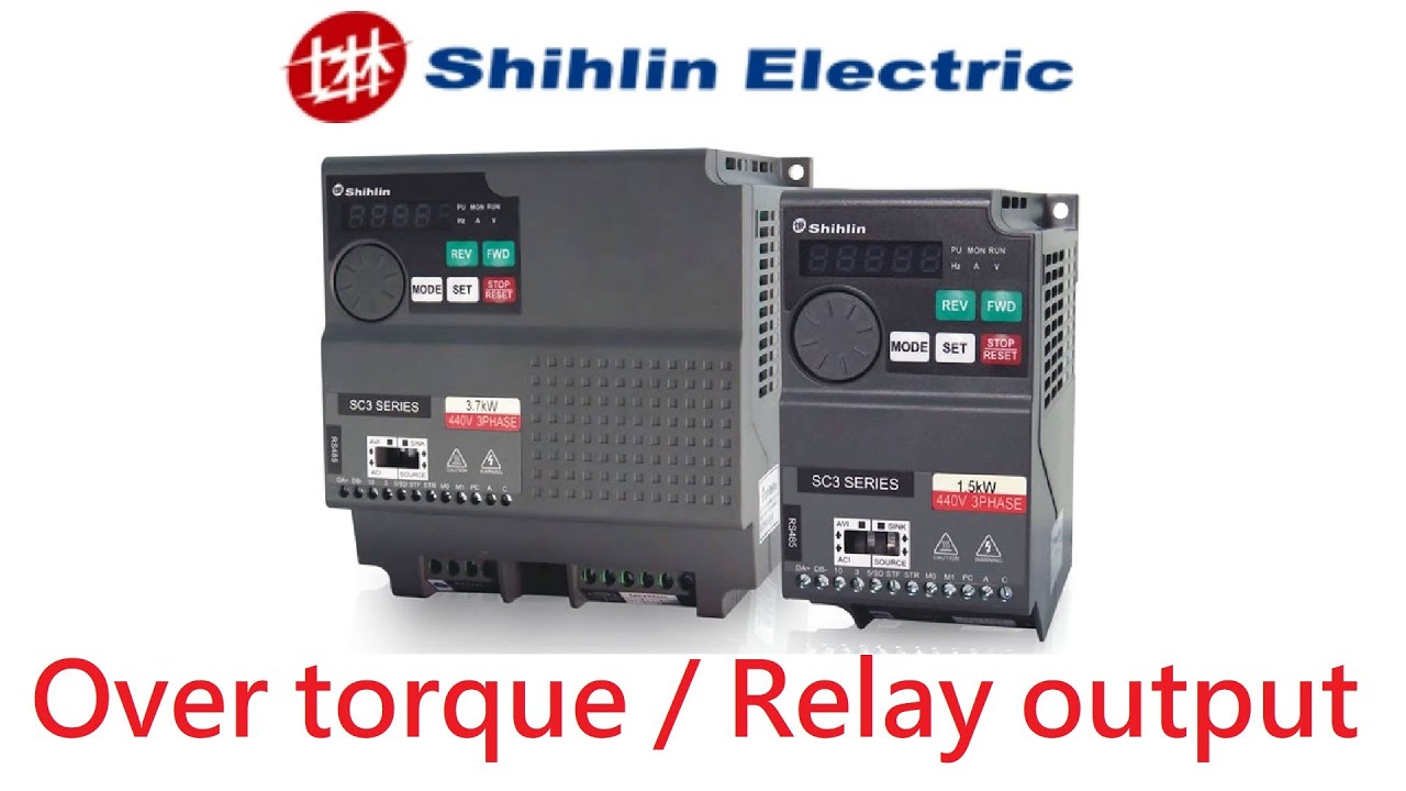 How to use relay output to trigger alarm light on Shihlin Electric SC3 inverter