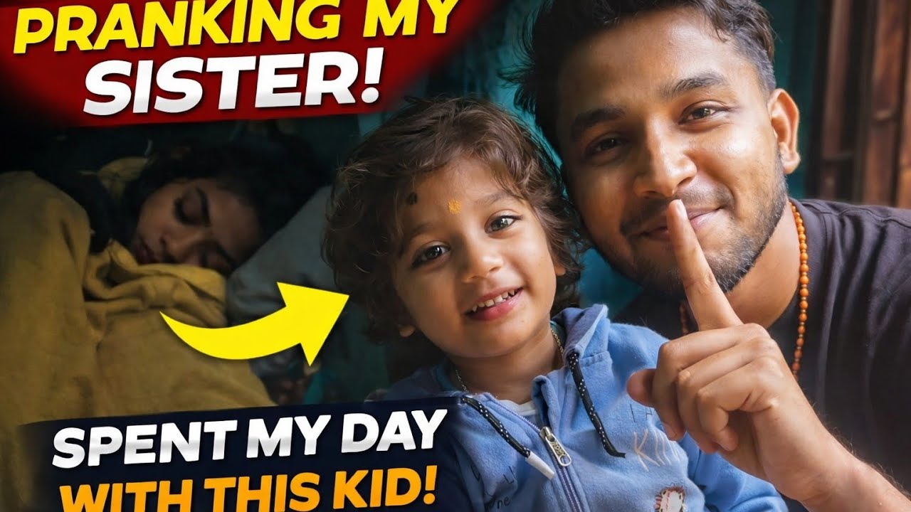 Pranking with my sister spent a day with a neighbour's kid.    #trending #vlog #viral #youtube 