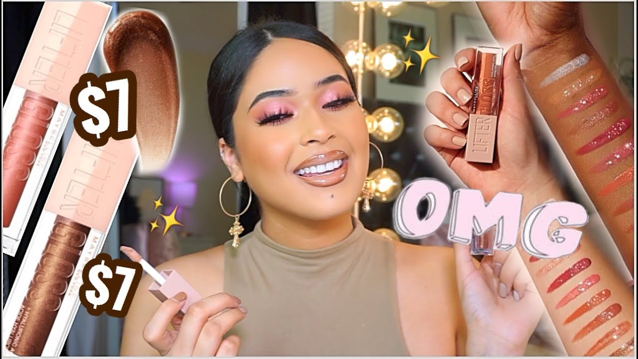 НОВЫЕ БЛЕСКИ MAYBELLINE LIFTER | Обзор + свотчи на коже среднего/загорелого цвета ♡ ЛУЧШИЕ БЛЕСКИ...