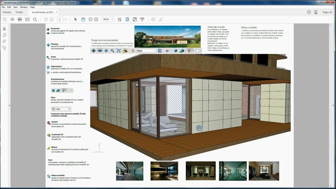 Tutorial 3D PDF Maker for SketchUp - 2. Inserire nel PDF un modello 3D di SketchUp (senza SketchUp)