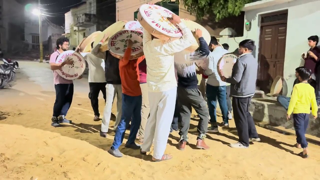 सारो नगर भीज रयो रंग 🎨 में holi dhamal fagan song rajasthani dhamal