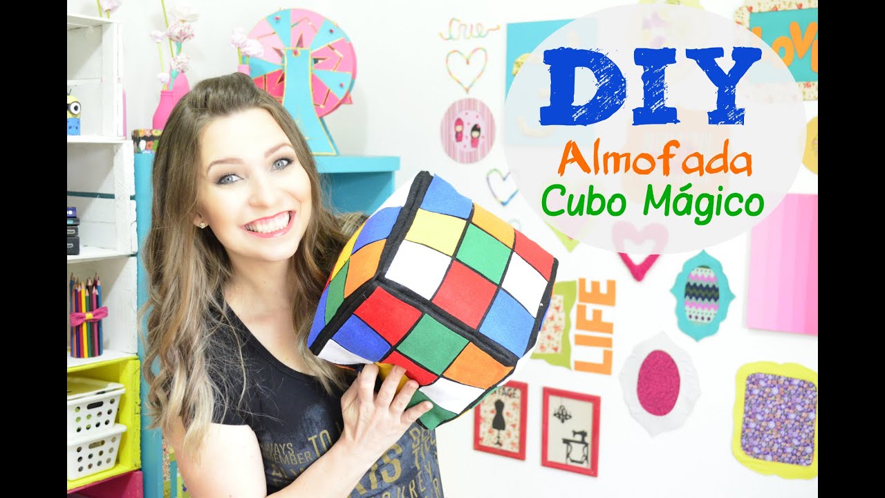 DIY Almofada Cubo Mágico