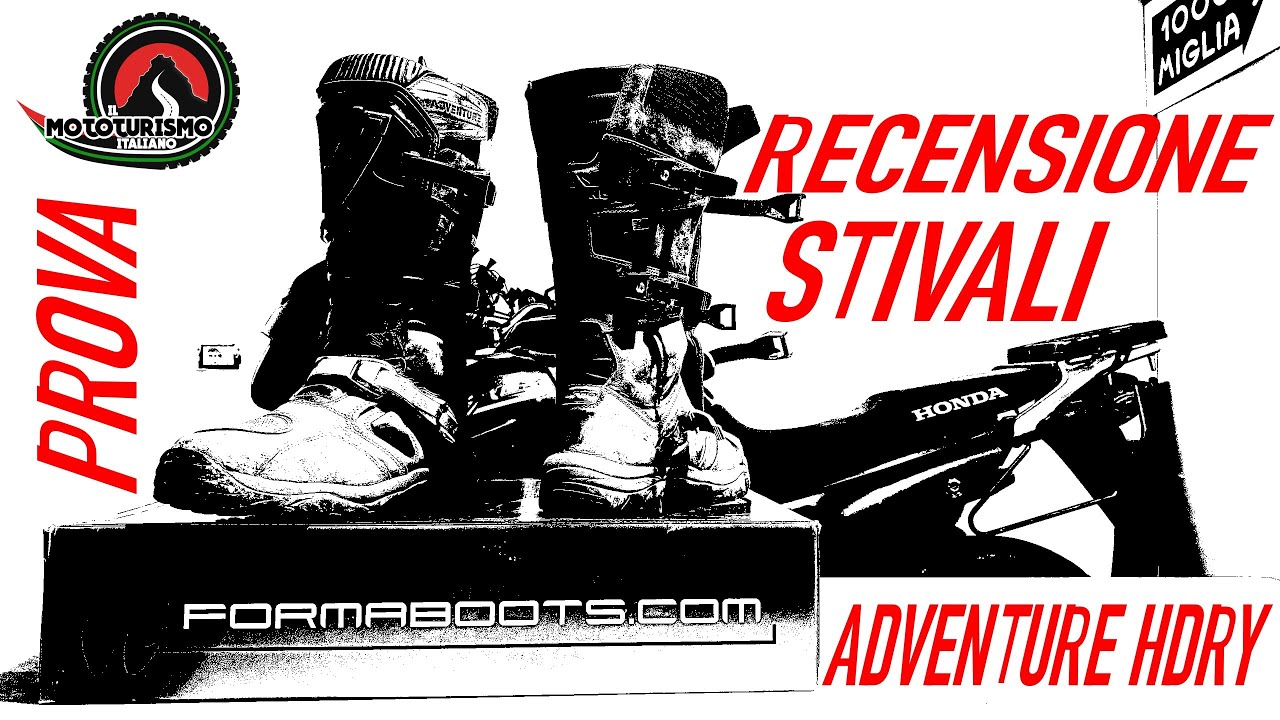 Prova Recensione Stivali BOOTS Forma Adventure HDRY con HONDA TRANSALP 650 Il mototurismo italiano