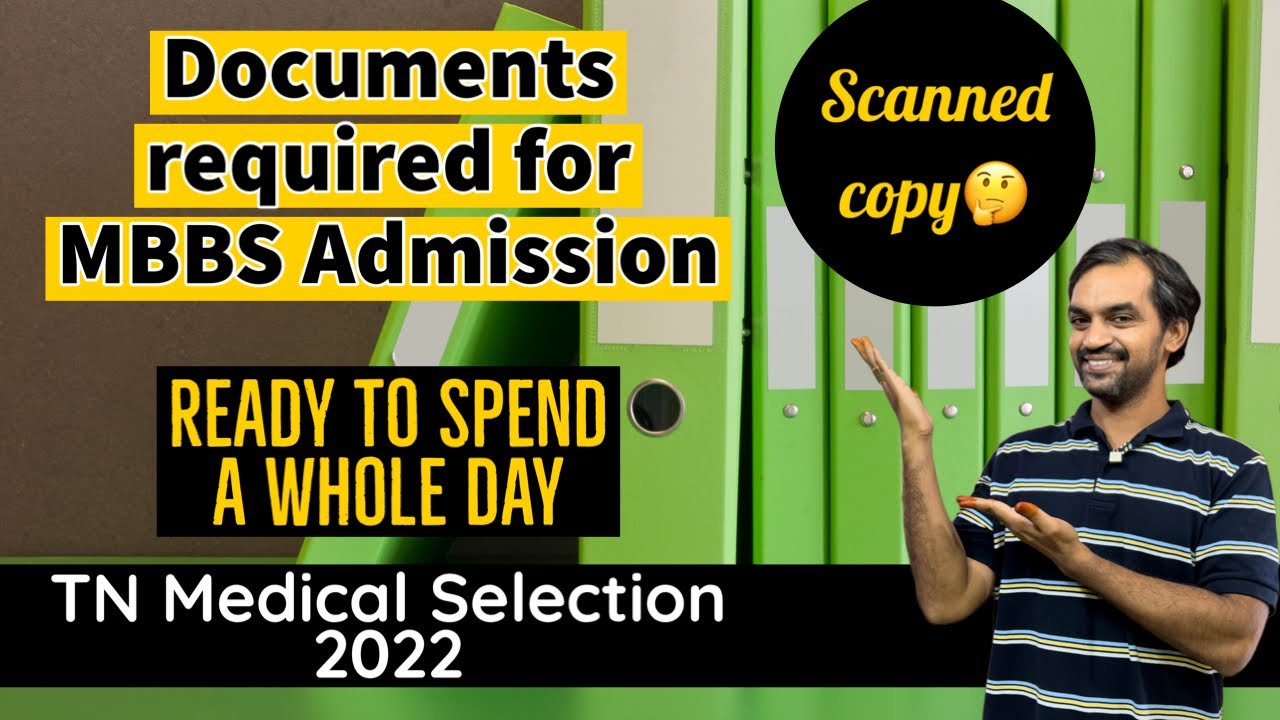 Documents required for MBBS Admission | TN Medical Selection 2022