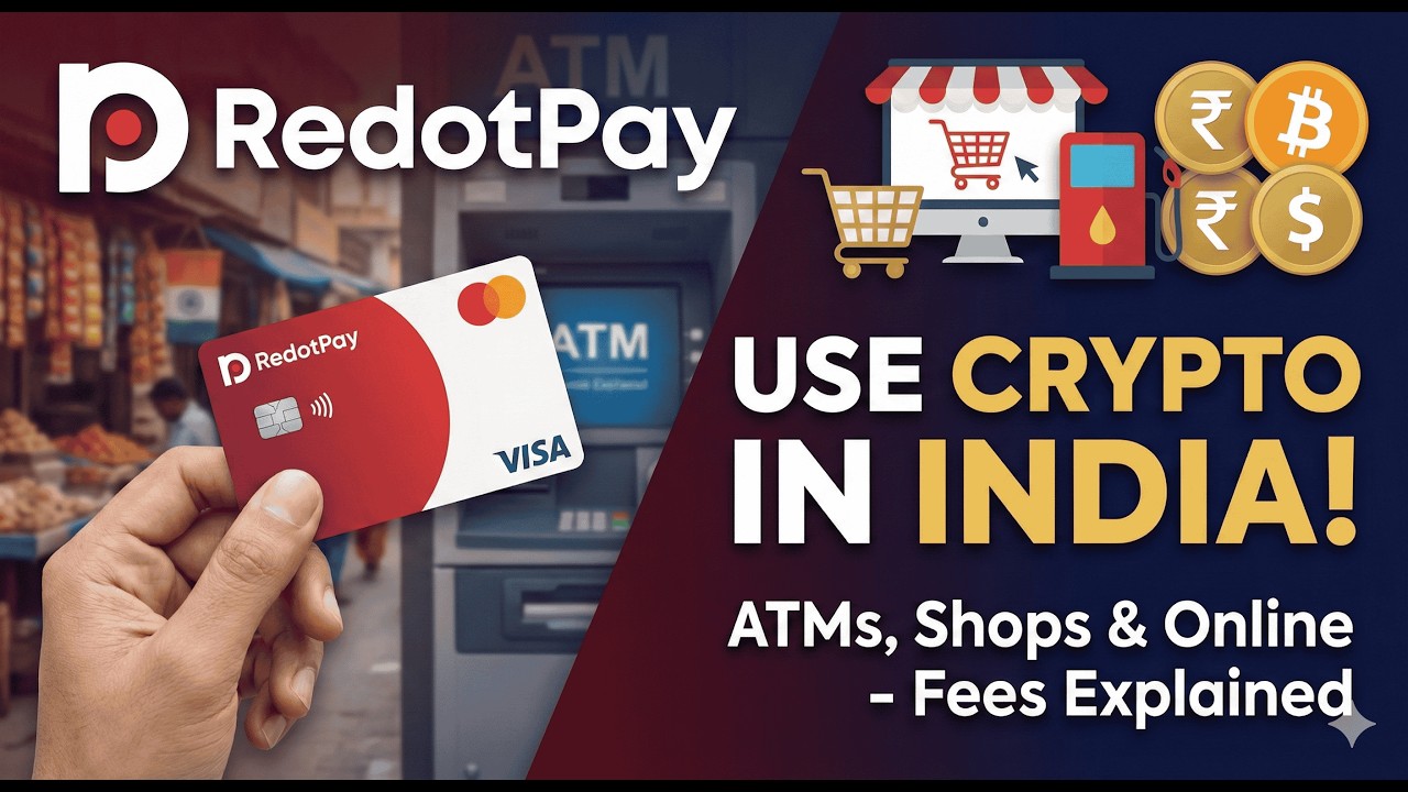 Best Crypto Card in India? 🇮🇳 Withdraw Cash at ATMs with RedotPay!