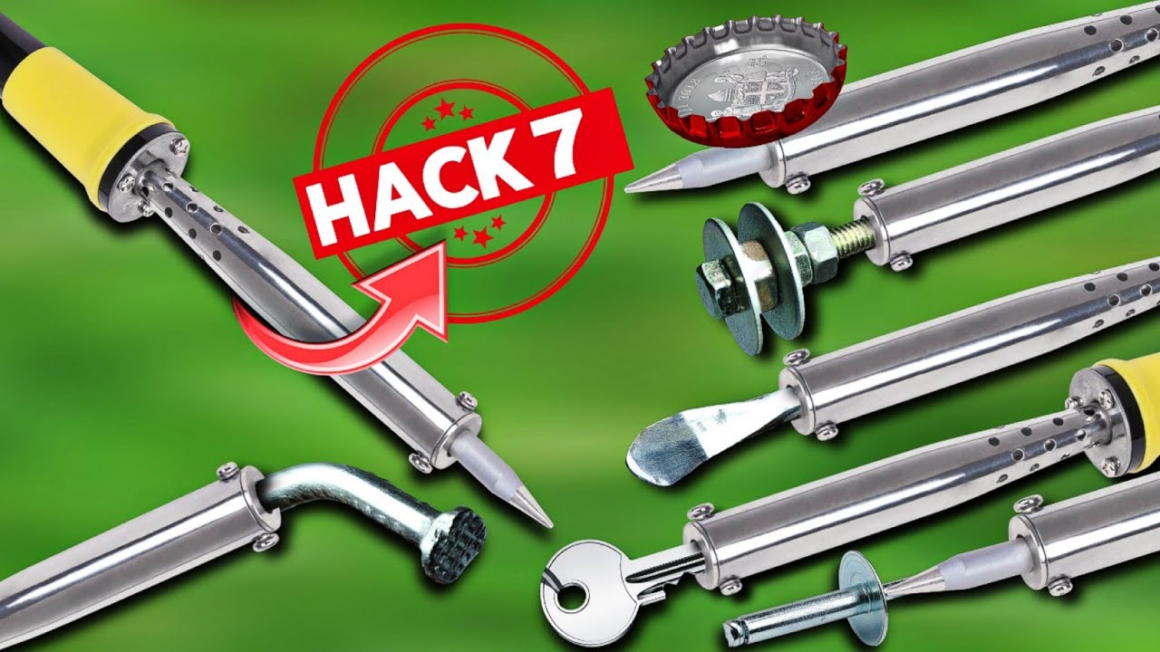 Top 7 Life Hacks with Soldering iron / Soldering iron tips and tricks