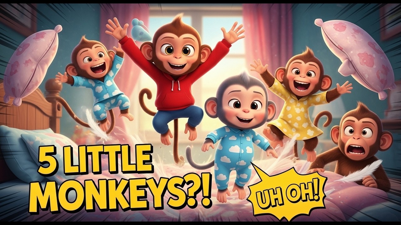 Five Little Monkeys + Top Toddler Songs Compilation | TIKI FUN KIDS