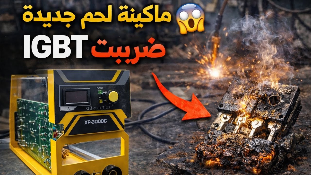 ماكينة لحام لسه جديدة 😱 أول لحام و الـ IGBT ضرب! إيه السبب؟ج٢