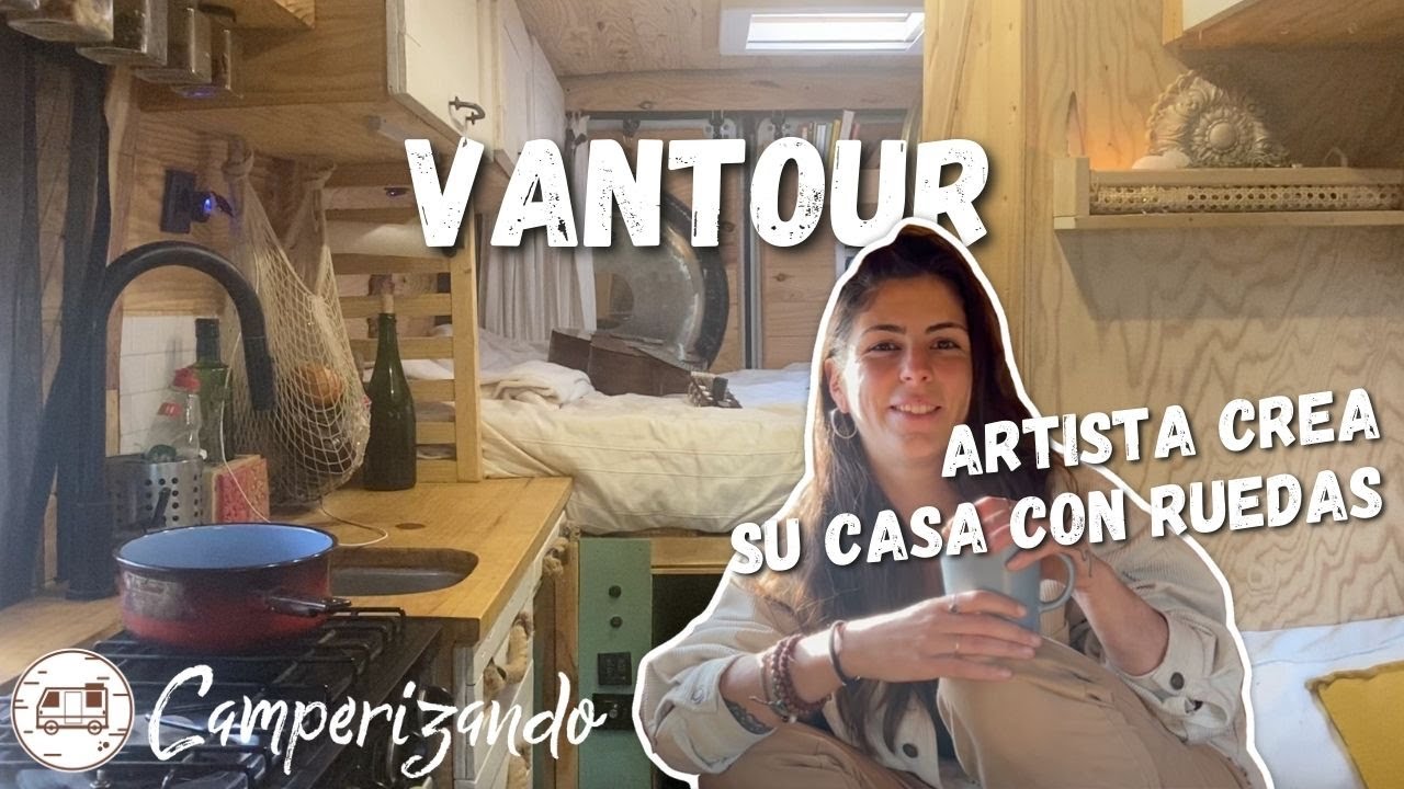 Vive con un Gong, Handpan... hasta una Vespa, en su FURGONETA camper | VANTOUR ESPAÑOL
