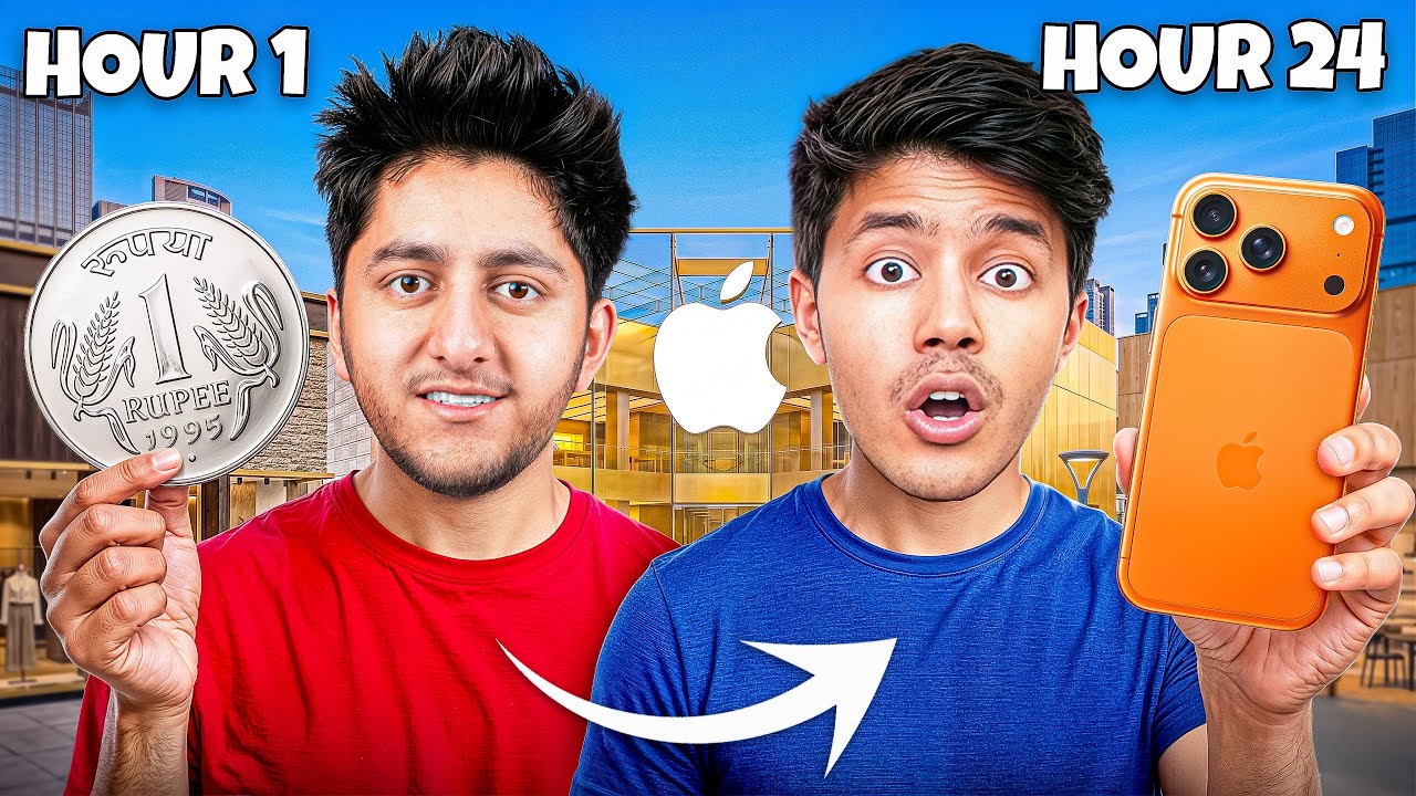 Turning ₹1 into an iPhone in 24 Hours With Ayush Bhandari