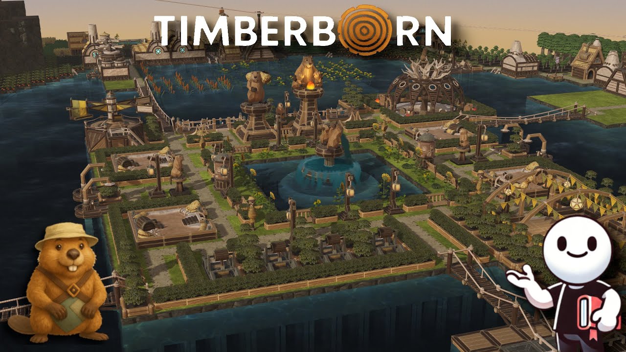 Most Beautiful City Center I Have Ever Built - Timberborn Folktails | Hard | E40