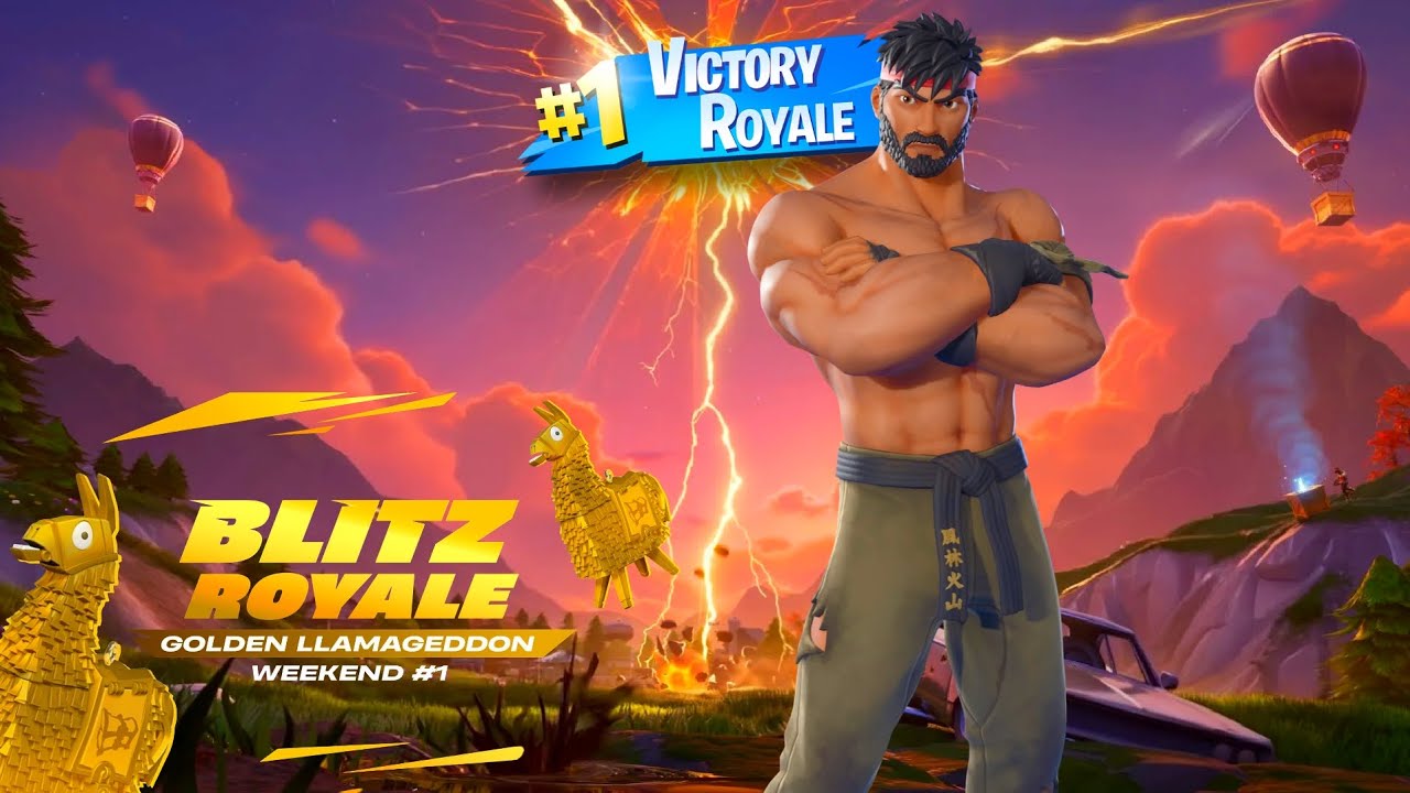 *NEW* Golden Llamageddon Blitz Royale Update Is INSANE! | Fortnite Gameplay (PS5 + 120FPS)