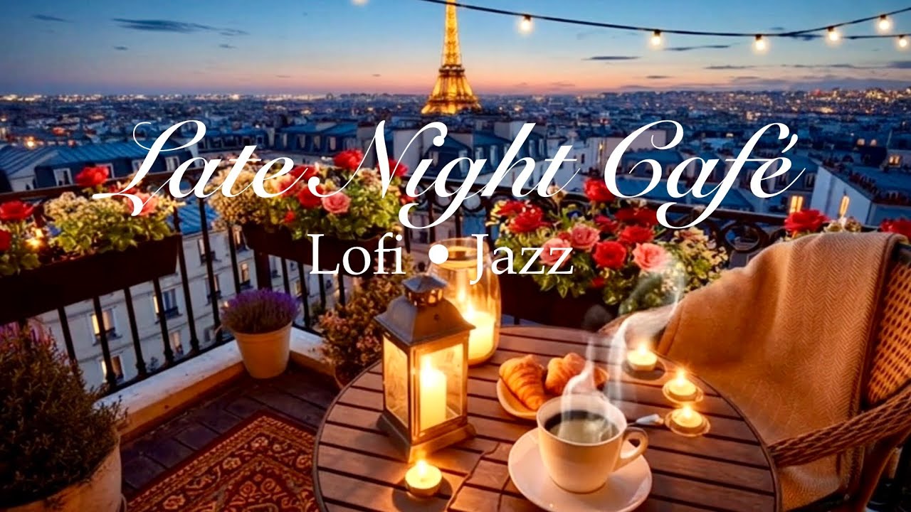 Paris at Dusk 🌙 Cozy Lo-Fi Jazz for Relaxing, Studying & Late Nights
