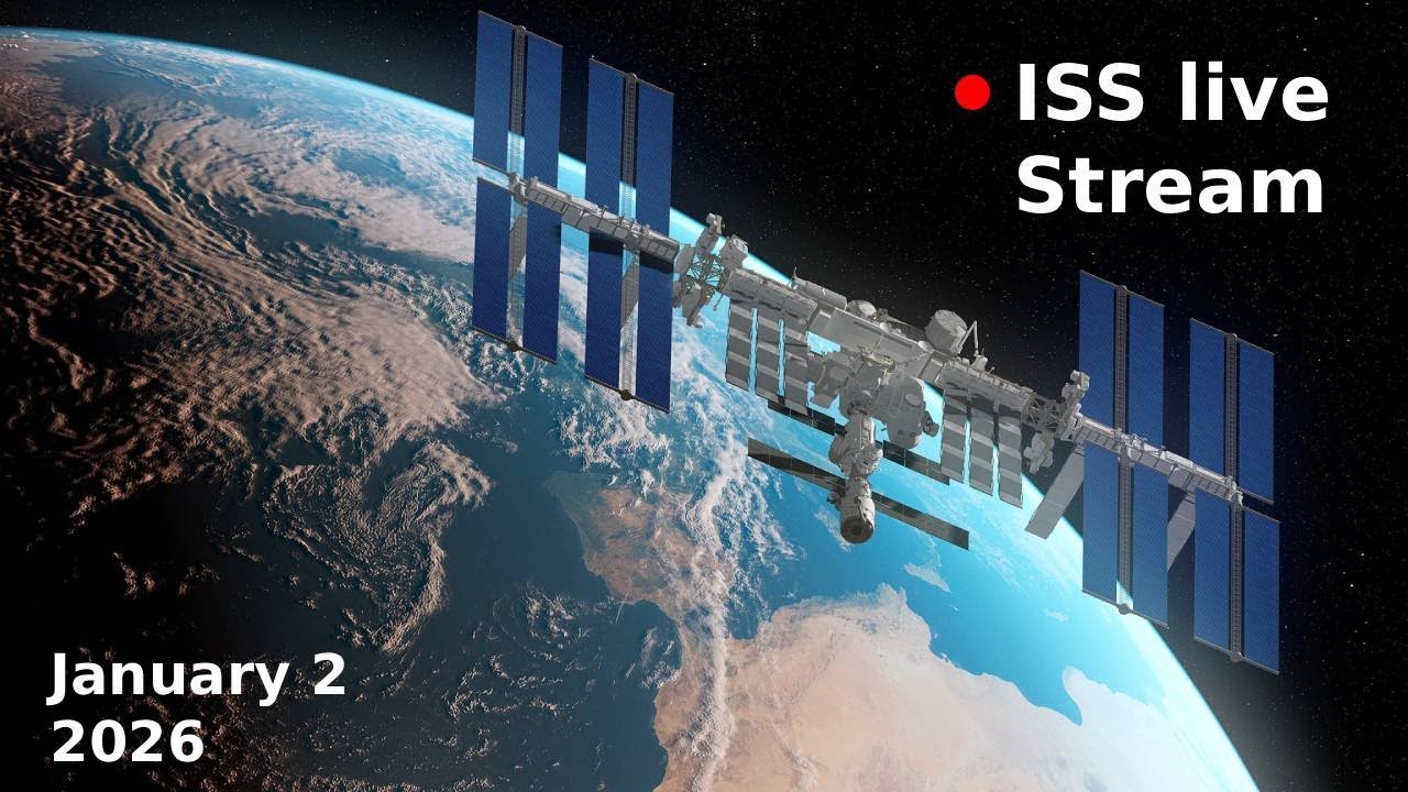 NASA Live Stream  - View Earth from Space: ISS Live Feed Jan 2 2026