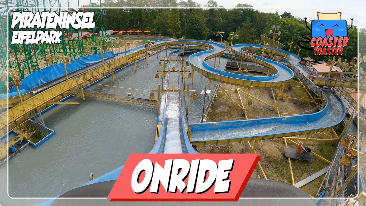 Pirateninsel - Eifelpark - Ehemalige Kirmes-Wasserbahn von Mack Rides | POV
