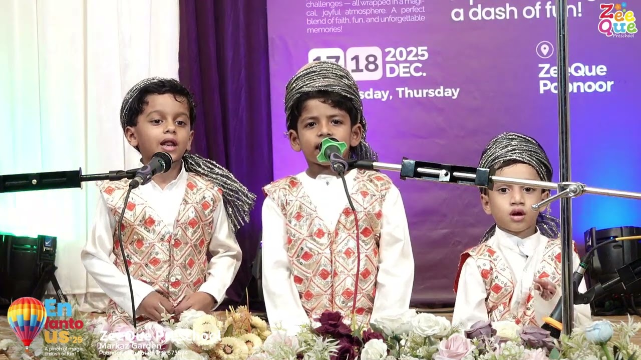 QAWALI BY UZQ KIDS| Enfantous'25, ZeeQue Preschool, Poonoor.