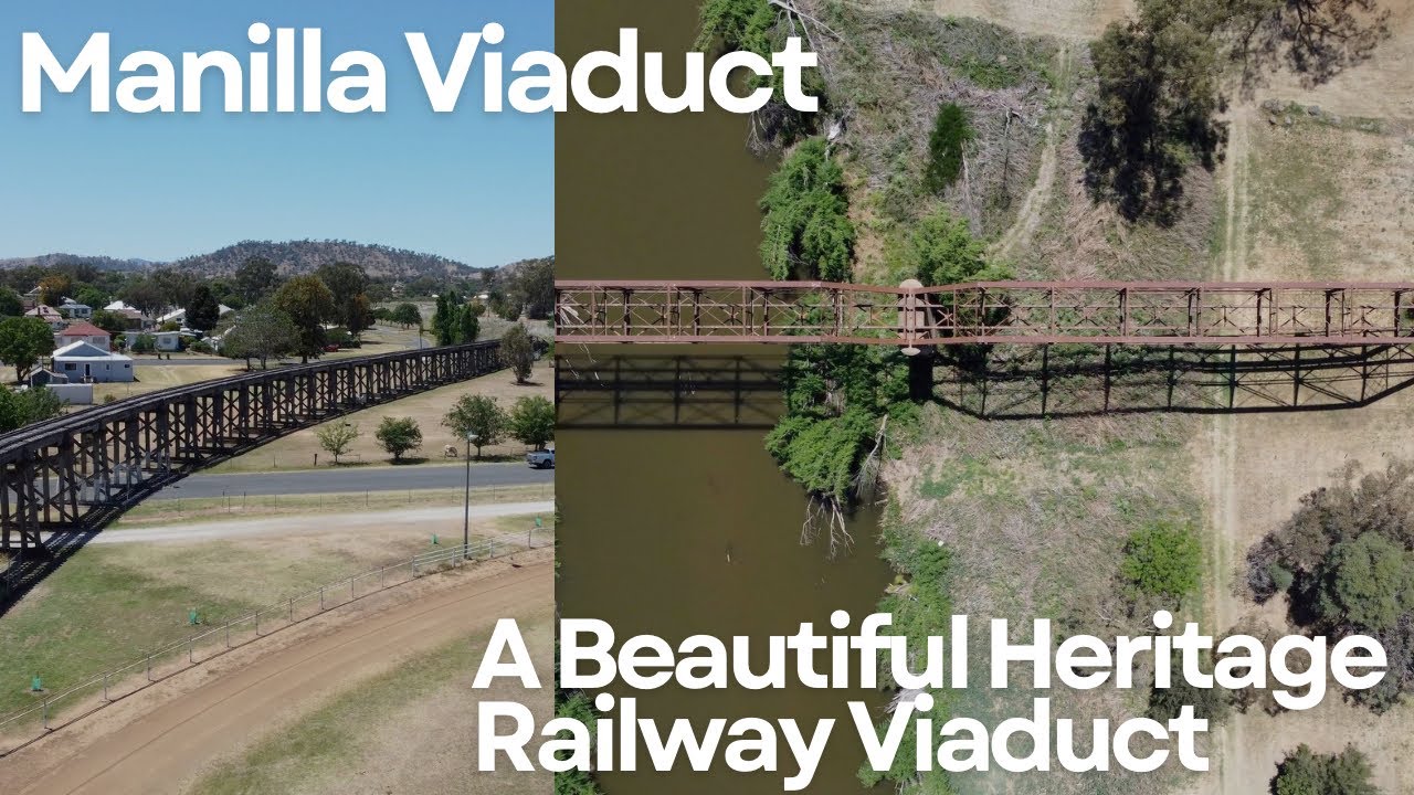 A Beautiful Heritage Listed Railway Viaduct, Manilla, NSW - The Manilla Viaduct