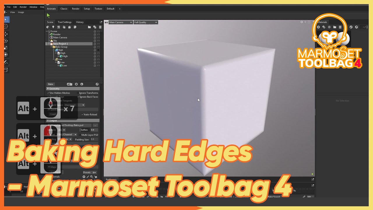 Baking Hard Edges - Marmoset Toolbag 4