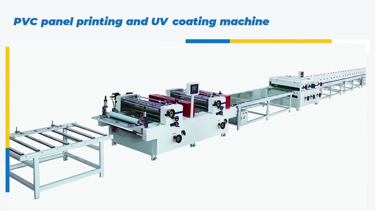 PVC panel printing and UV coating machine
