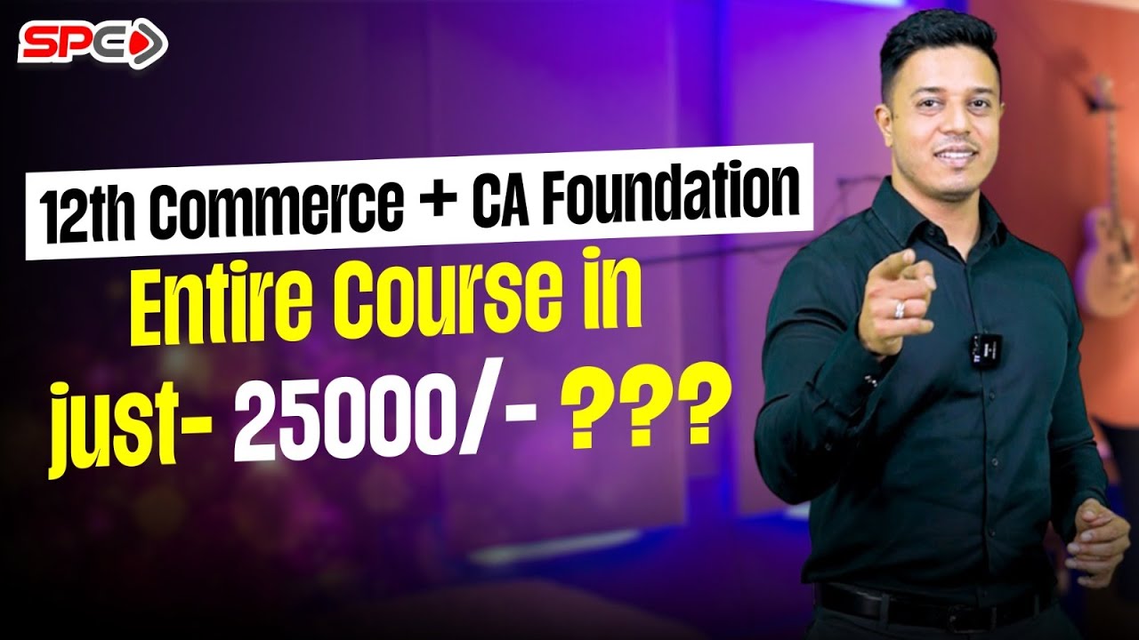 Now You Can Finish Your 12th Commerce + CA Foundation in just 25000/-  | CA Swapnil Patni