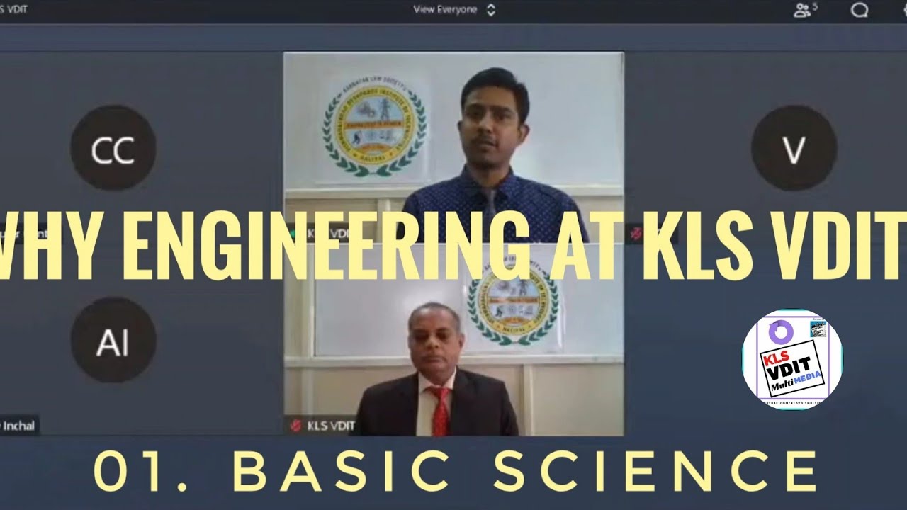 Why Engineering at KLS VDIT ? | Basic Science | Dr. R.S.Munnolli HOD