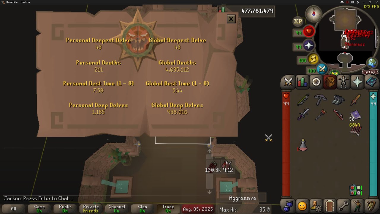 Osrs Delve Waves 1-43 (44 Death)
