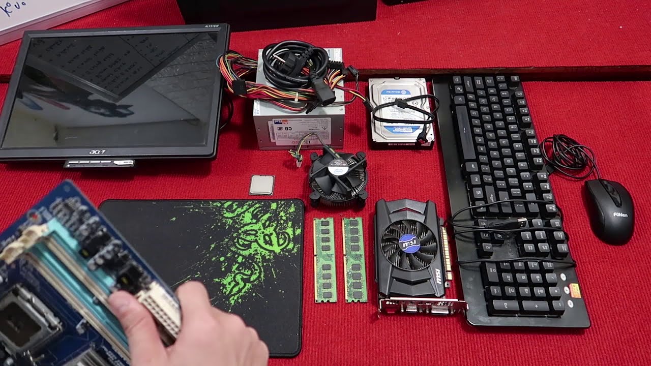 Mua linh kiện máy tính trên Shopee lắp cả bộ PC giá 1,5 đến 1,8 triệu chơi game[ P1 mua và lắp ]
