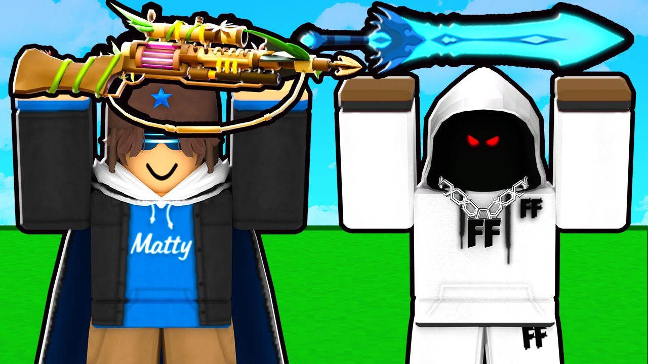 Roblox Bedwars, но каждое убийство дает вам случайные предметы!