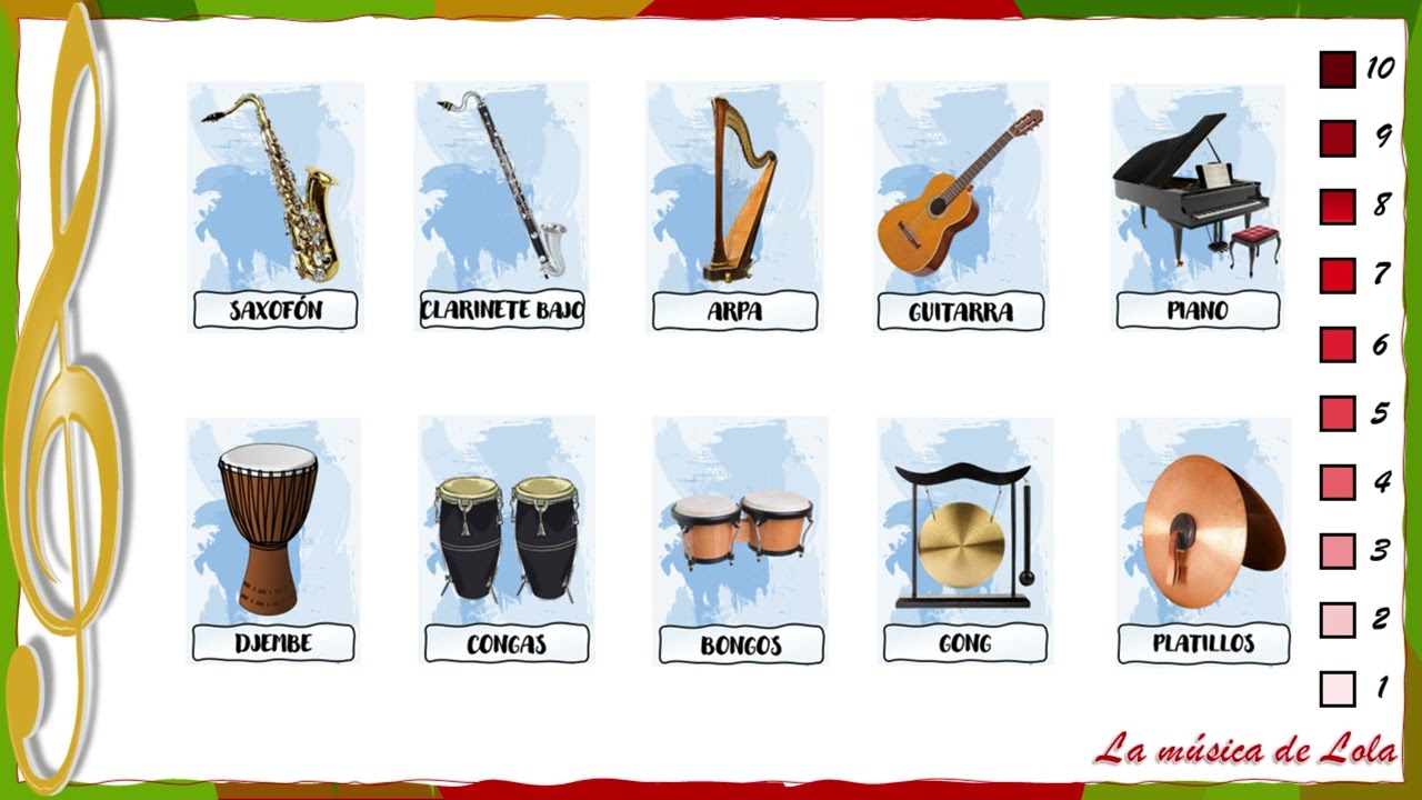 JUEGO 3. Reconocimiento auditivo de instrumentos musicales.