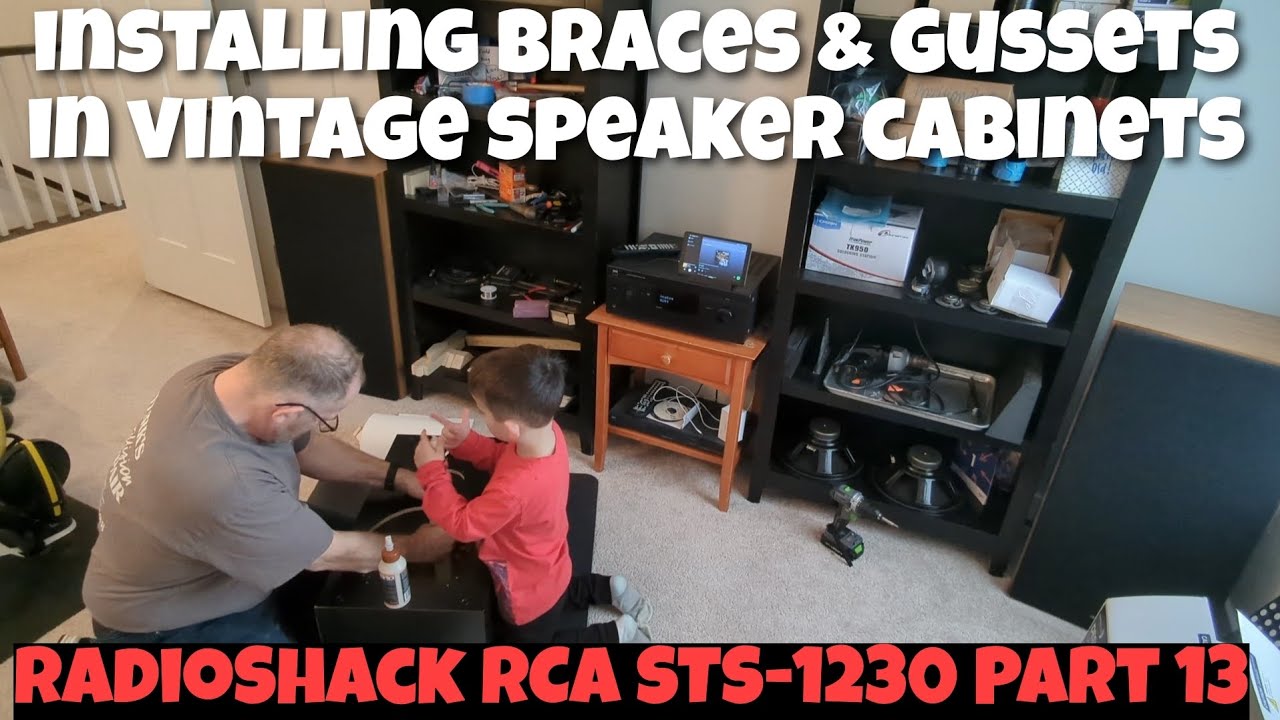 Installing Braces and Gussets in Vintage Speaker Cabinets RCA STS-1230 RestoMod Part 13