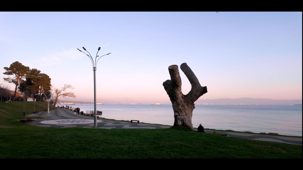 Peaceful Walk by the Darıca Coast 🌊🚶&zwj;♂️ | Scenic Beachside Stroll in Turkey 🇹🇷
