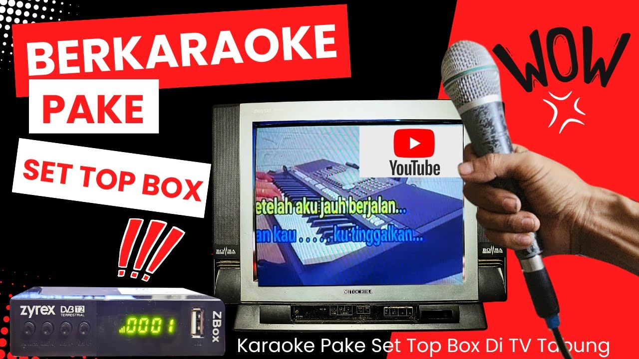 TUTORIAL CARA KARAOKEAN DI TV TABUNG MENGGUNAKAN SET TOP BOX DIGITAL DVBT2