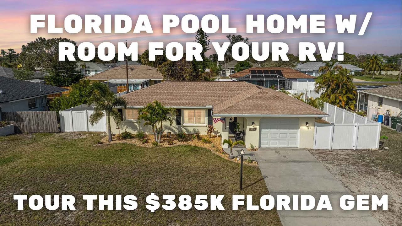 This South Venice Pool Home Has It ALL &ndash; RV Parking, Upgrades + Saltwater Pool! | $385K Florida Gem