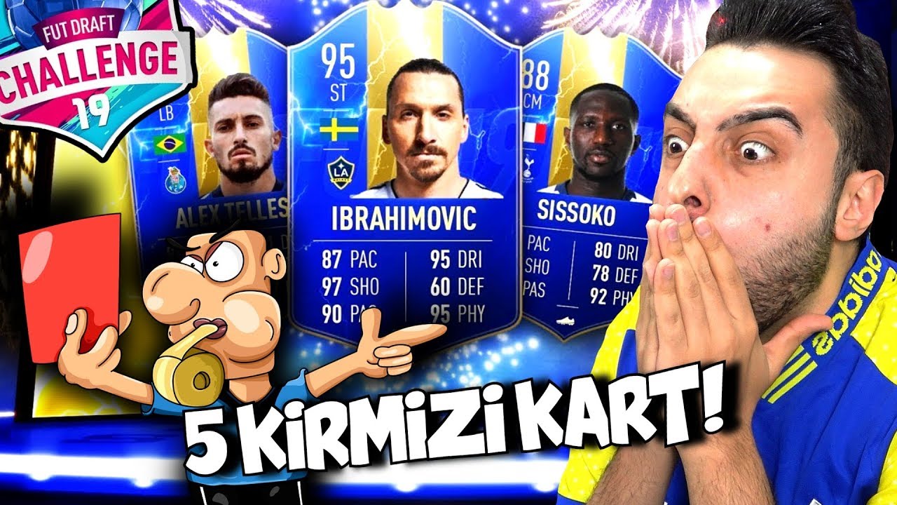 RAKİP 5 KIRMIZI KART GÖRÜP ! MAÇTAN KOVULDU ? TOTS FUT DRAFT FİFA 19