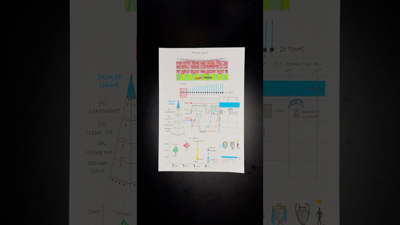 How the Premier League works #data #premierleague #datavisualization #football