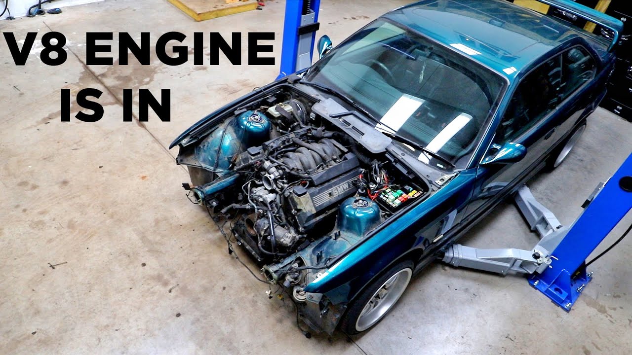 Замена E36 V8 — ДВИГАТЕЛЬ УСТАНОВЛЕН