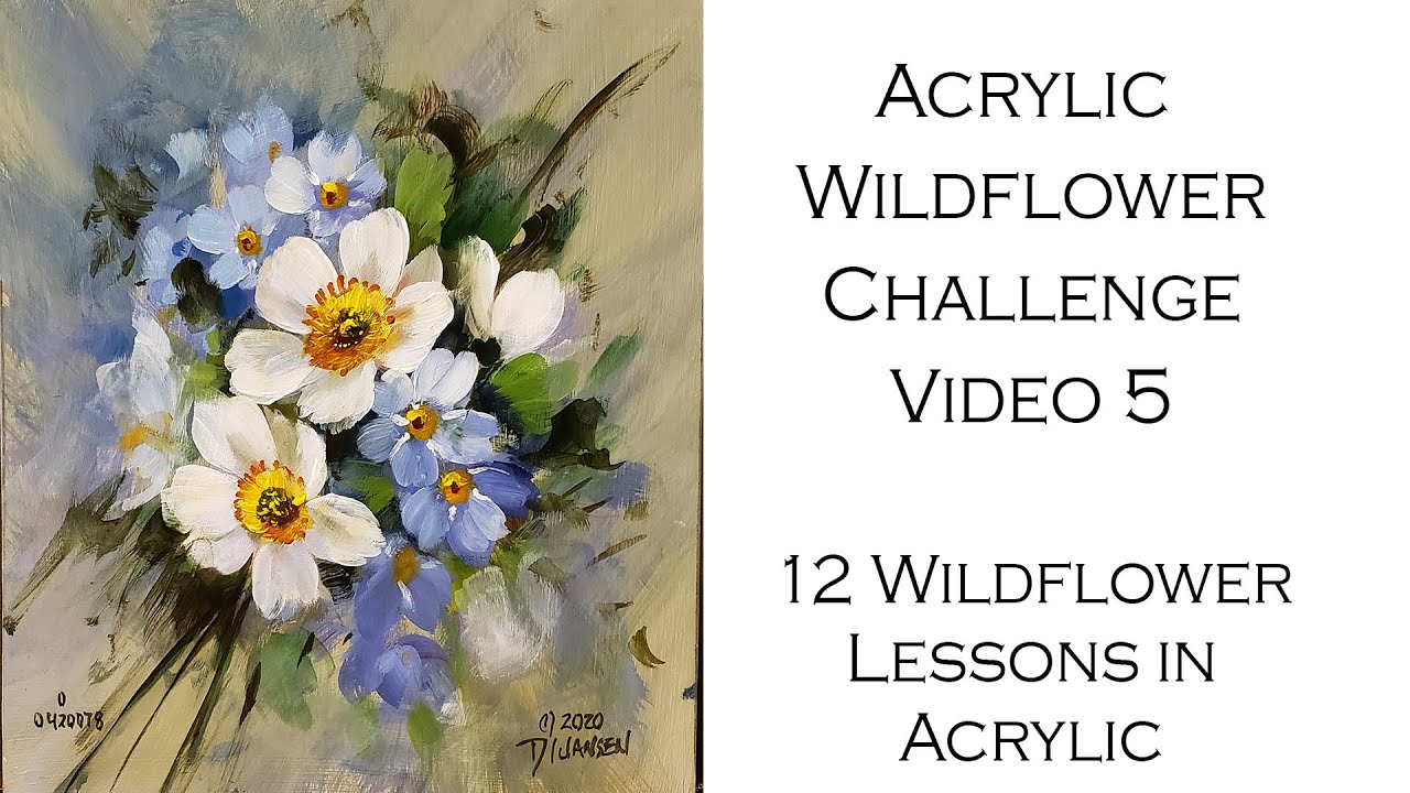 Week 5: Acrylic Wildflower Painting Challenge