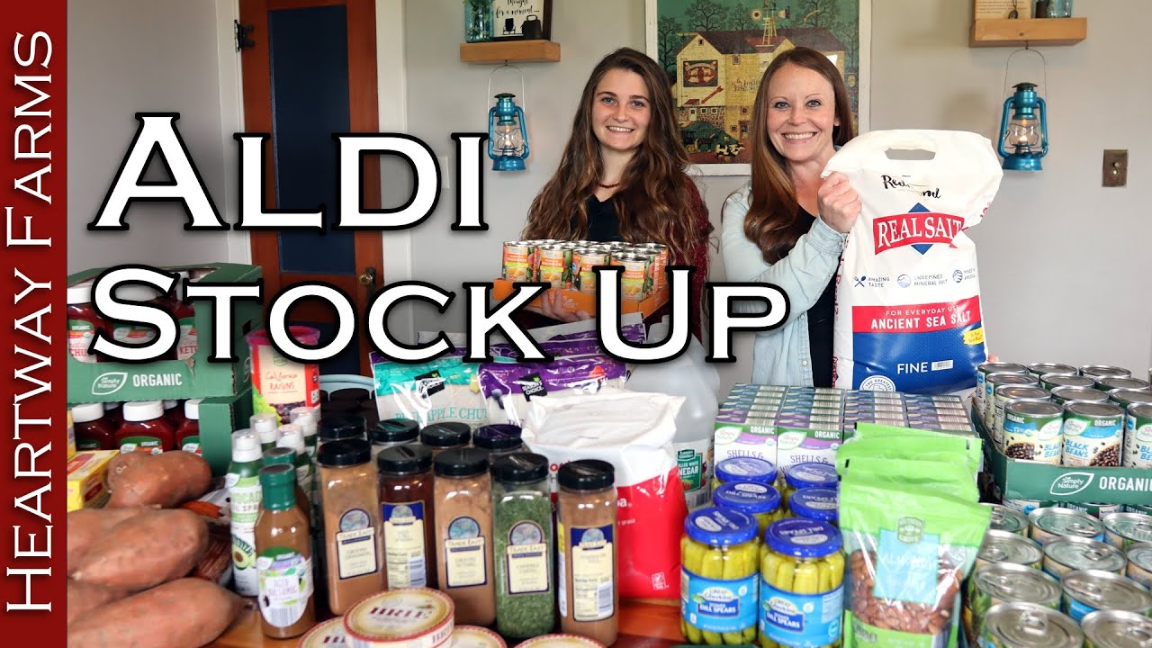 Aldi Stock Up | Stockpiling Food | Working Pantry Stock | Inflation | Prepping | Heartway Farms