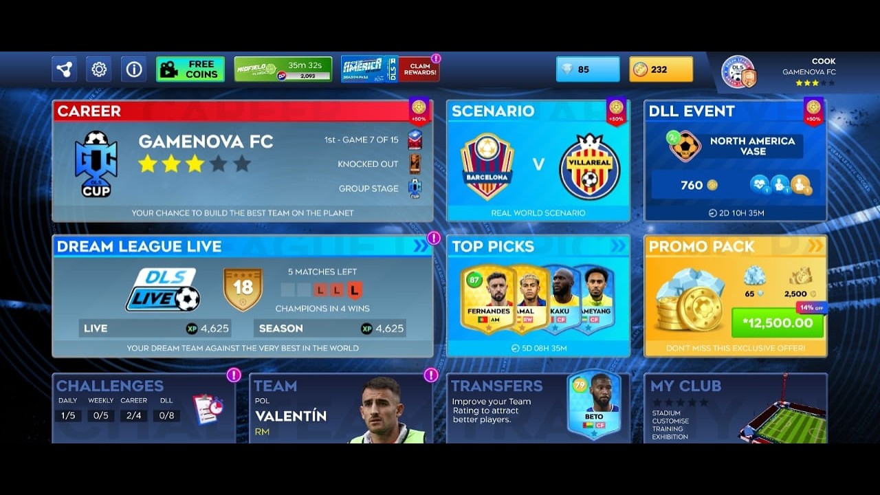 Dream League Soccer 2026 | DLS26 | Career Cup | Group stage | GameNovaFC vs Manchester City