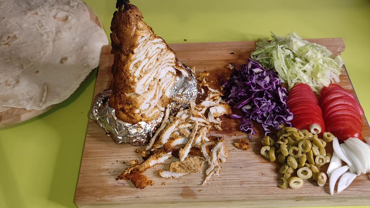 Como hacer Kebab Casero de pollo en casa - Shawarma