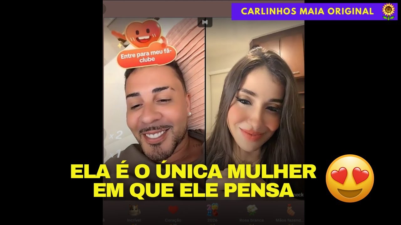 CARLINHOS SE DECLARA EM LIVE PRA ELA 😍😍 | CARLINHOS MAIA 🌻