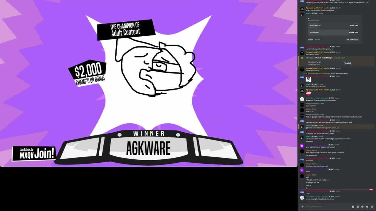 Auxline Game Night (28/02/2026, Jackbox)